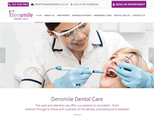 Tablet Screenshot of densmile.co.uk